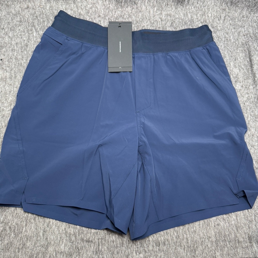 Ten Thousand Set Short TTSH005 Mens Small Navy Blue NWT Lined 6.5in Swim Gym